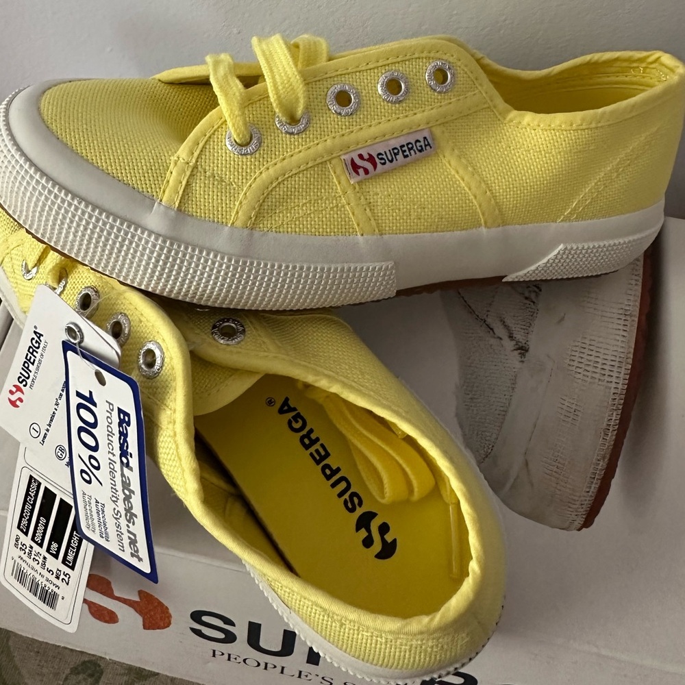 Superga women Yellow Canvas Sneakers